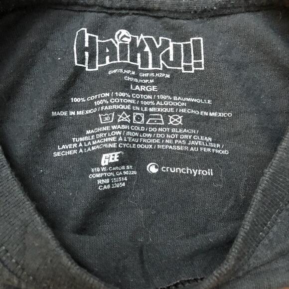 Black ‘Haikyu!!’ Volleyball Team Silhouette Graphic Tee - Picture 5 of 5